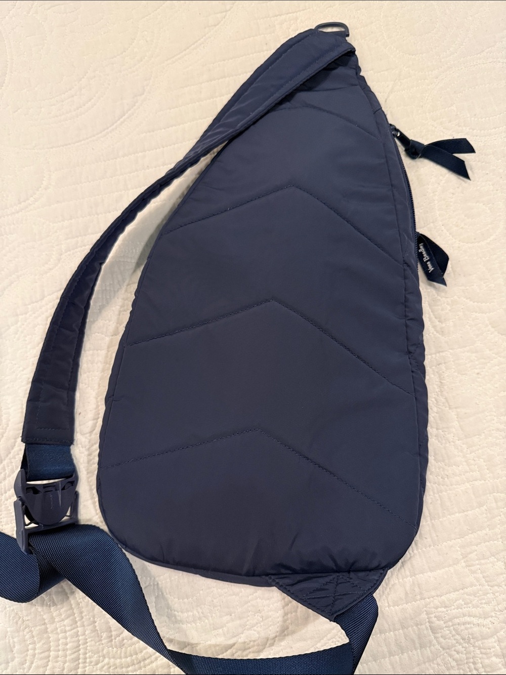 Vera Bradley Quilted Navy Crossbody Sling - Picture 3 of 5
